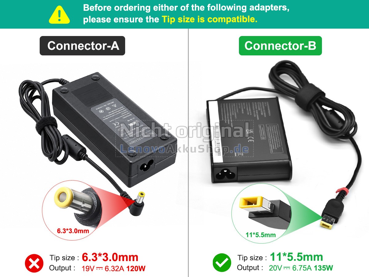 Hochwertige Adapter für Lenovo ADP-120ZB BB