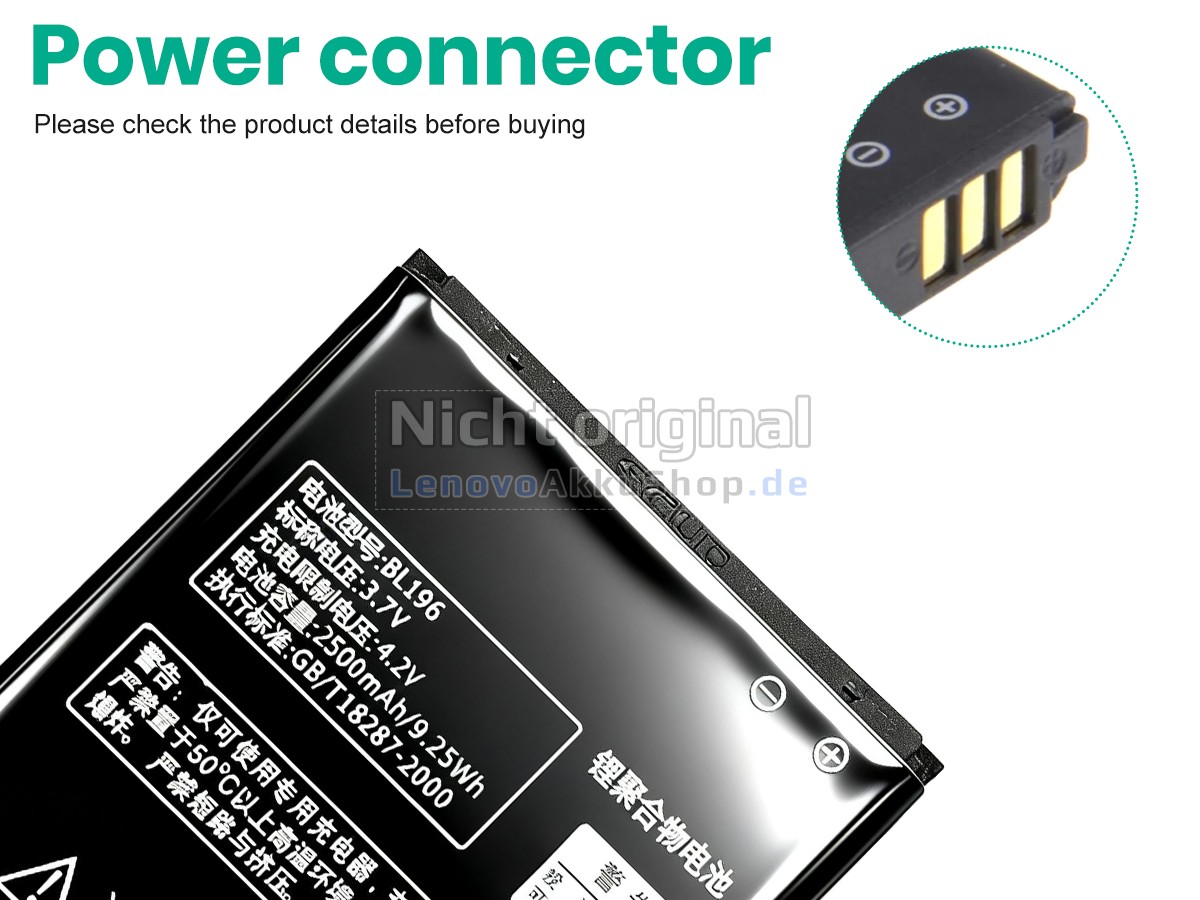 Hochwertige Akku für Lenovo BL196
