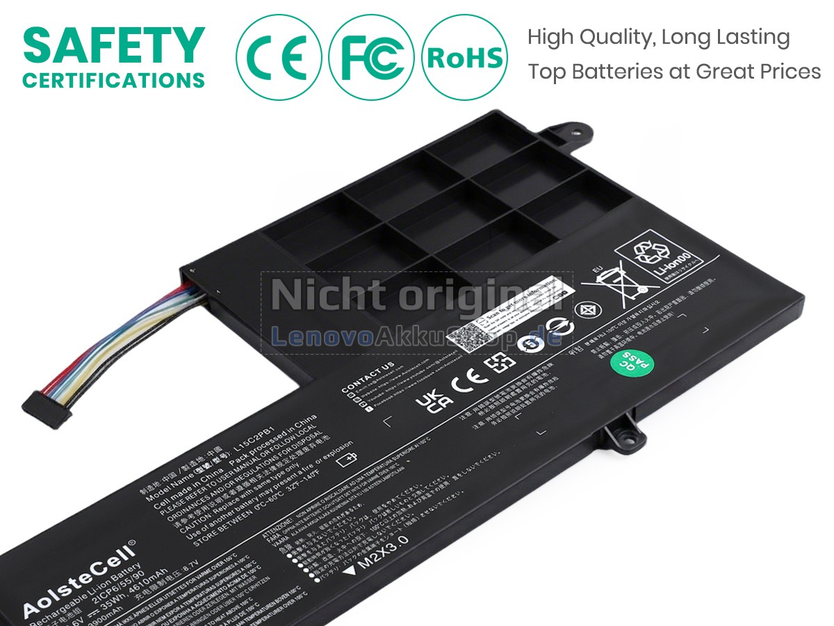 Hochwertige Akku für Lenovo L15L2PB1(2ICP6/55/90)