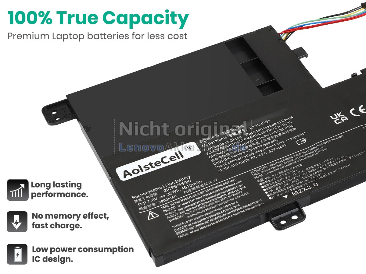 Hochwertige Akku für Lenovo L15L2PB1(2ICP6/55/90)