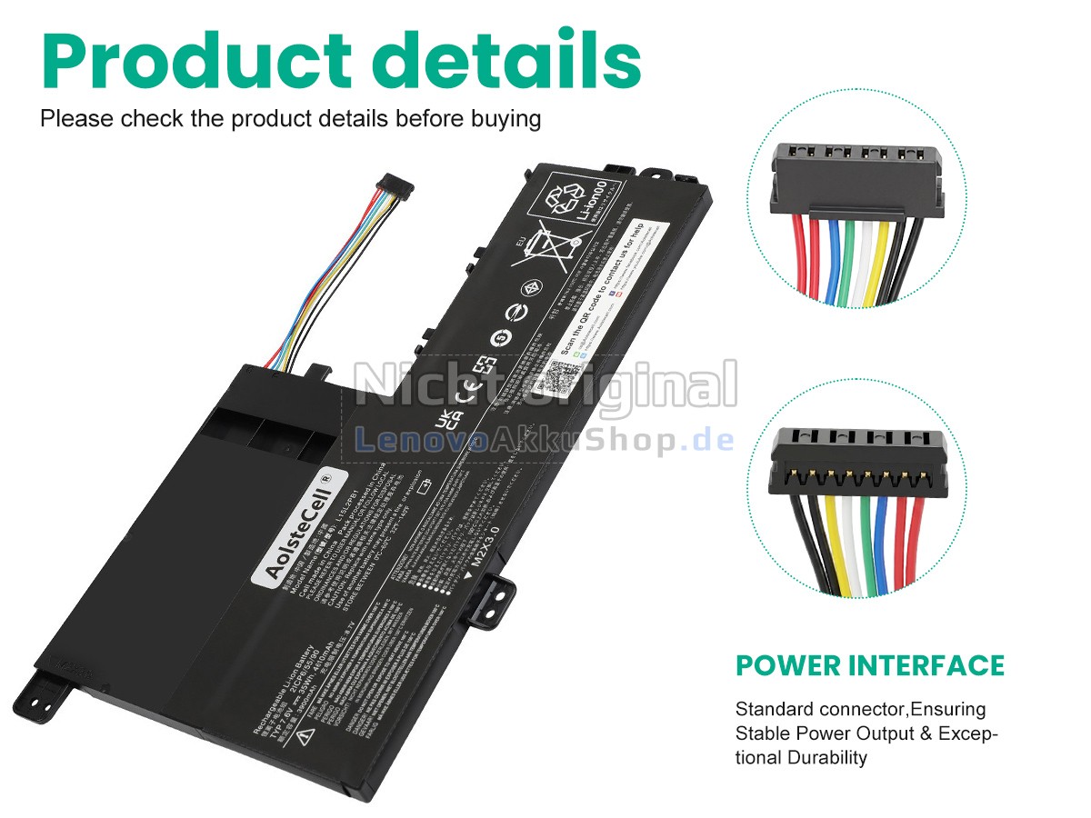 Hochwertige Akku für Lenovo L15L2PB1(2ICP6/55/90)