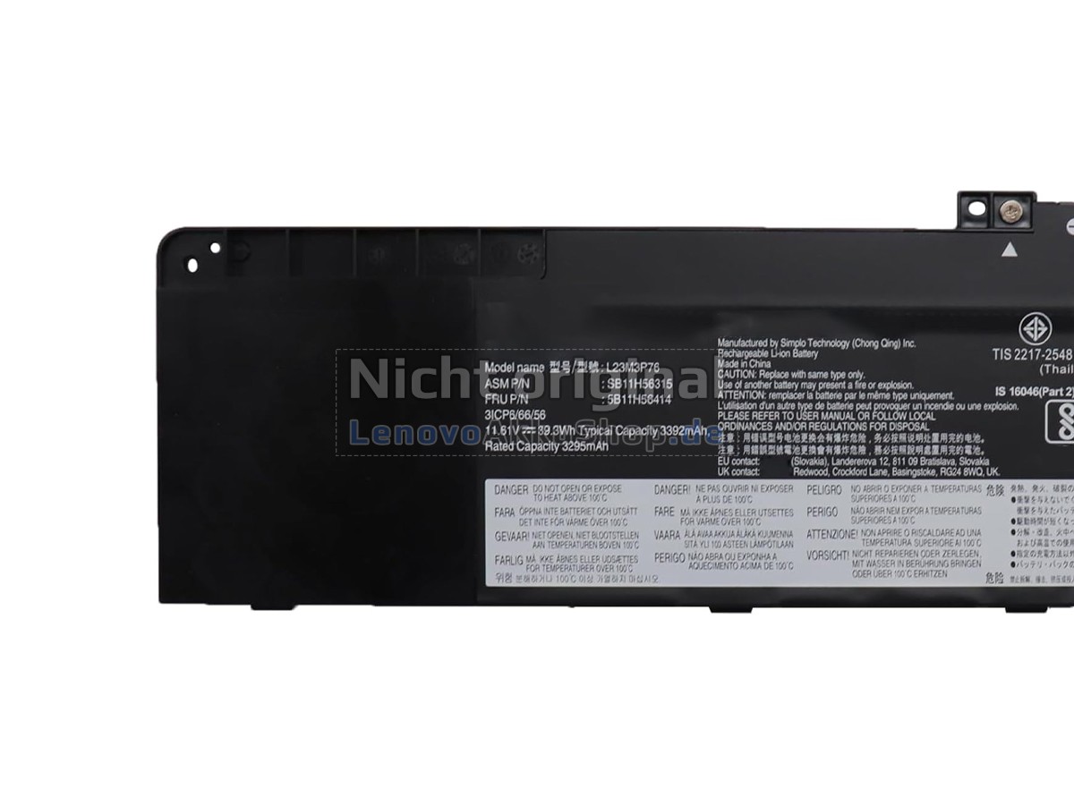 Hochwertige Akku für Lenovo ThinkPad T14 GEN 5-21ML0065RI