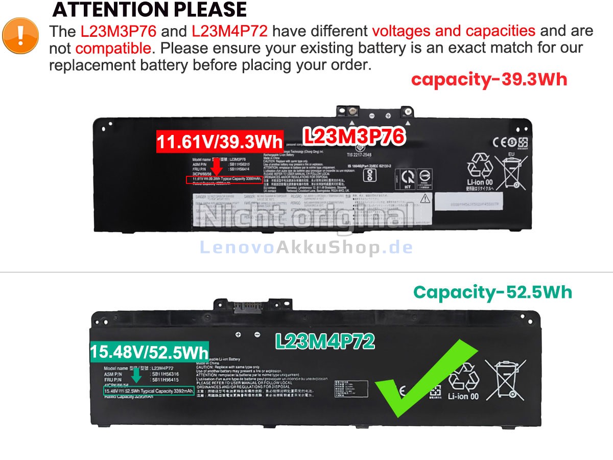 Hochwertige Akku für Lenovo ThinkPad T14 GEN 5-21ML0065RI