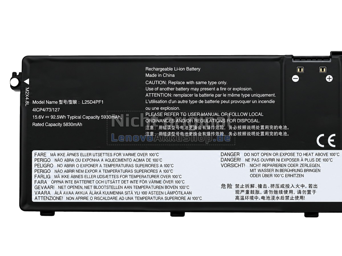 Hochwertige Akku für Lenovo 5B11T85513