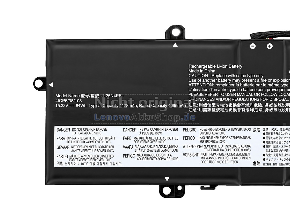 Hochwertige Akku für Lenovo L25X3PE1