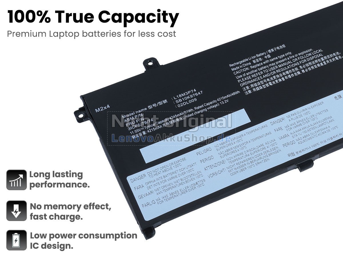 Hochwertige Akku für Lenovo ThinkPad T490-20N3000PXS