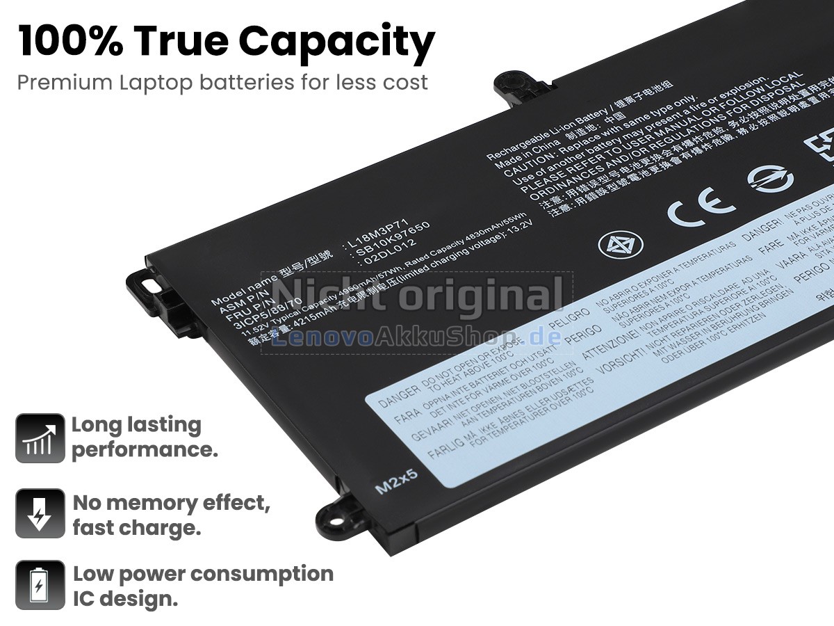 Hochwertige Akku für Lenovo ThinkPad P53S-20N6000RMX