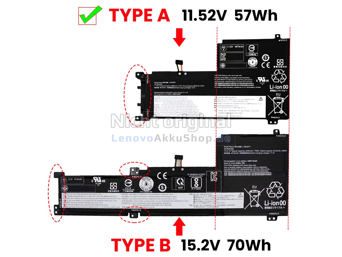 Hochwertige Akku für Lenovo IdeaPad 5-15ARE05-81YQ00BCSC